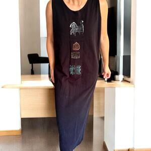 Vintage BLUE CACTUS Made in USA Large